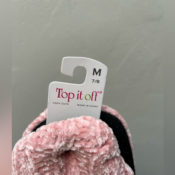 NWT Top it off Chenille Lounge Slippers size 7/8 - Picture 4 of 5